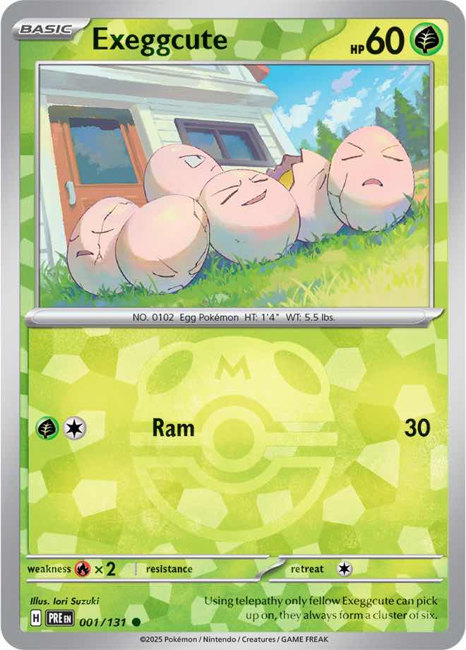 Exeggcute Master Ball Holo 1