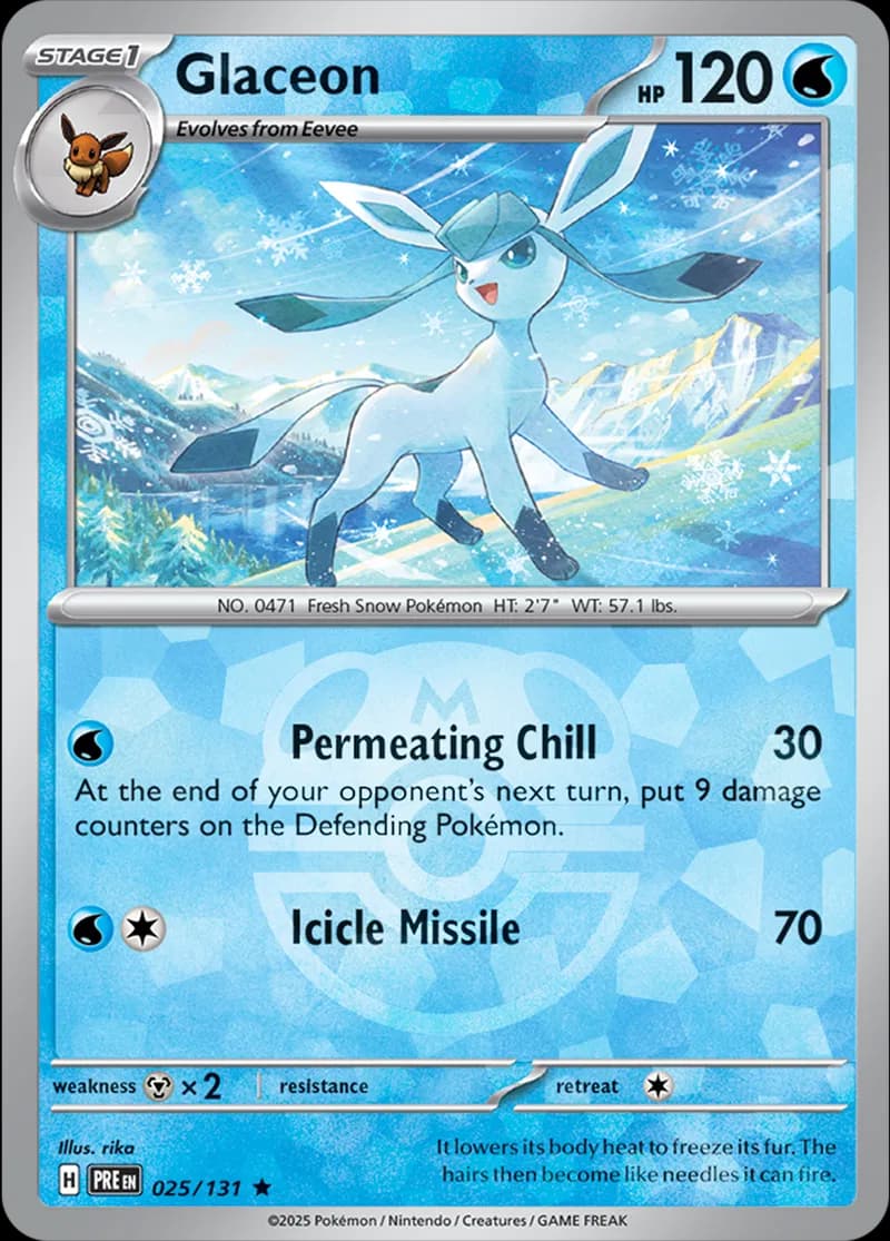 Glaceon Master Ball Holo 25