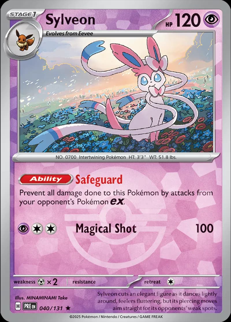 Sylveon Poke ball Holo 40