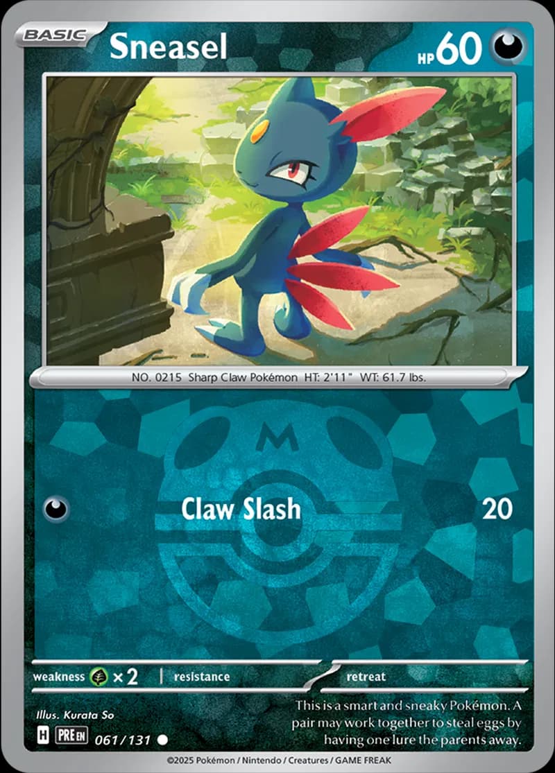 Sneasel Master Ball Holo 61