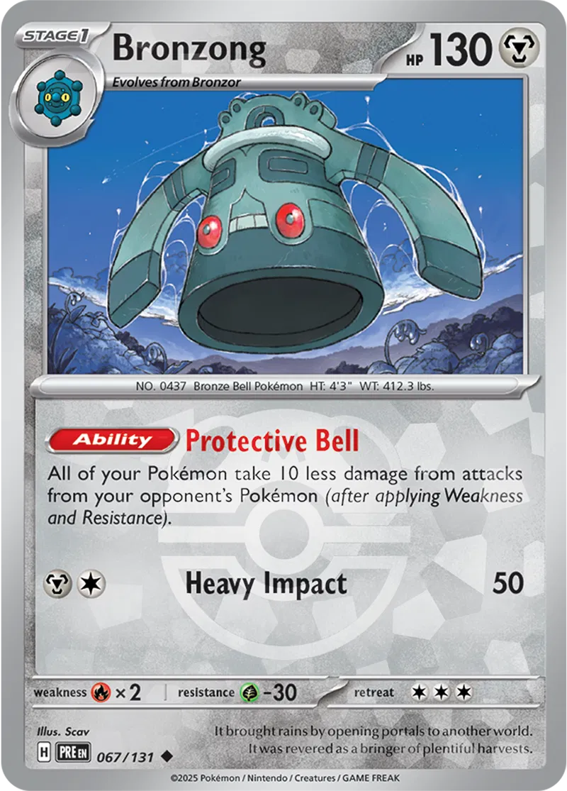Bronzong Master Ball Holo 67