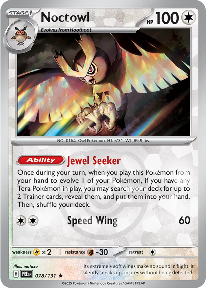 Noctowl Master Ball Holo 78