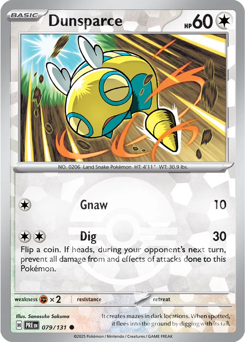 Dunsparce Poke ball Holo 79