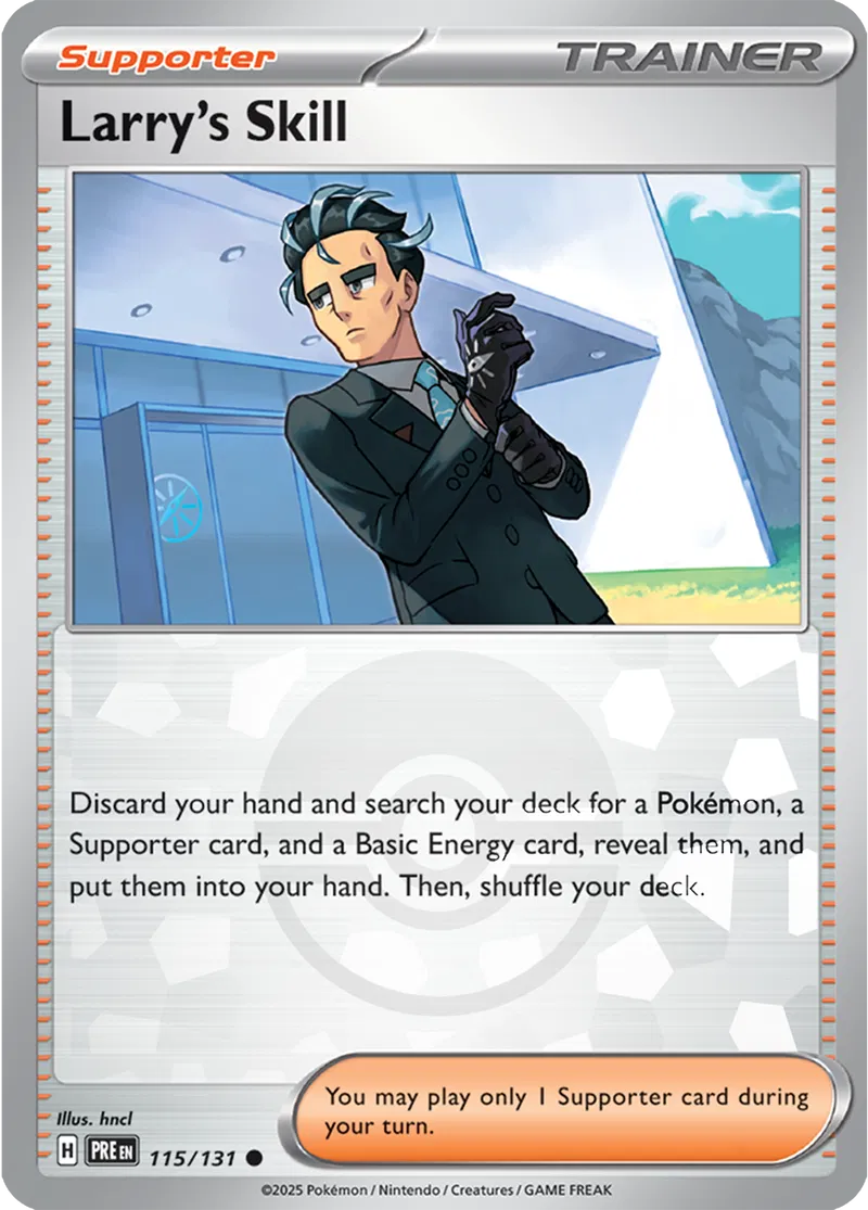 Larry's Skill Poke ball Holo 115