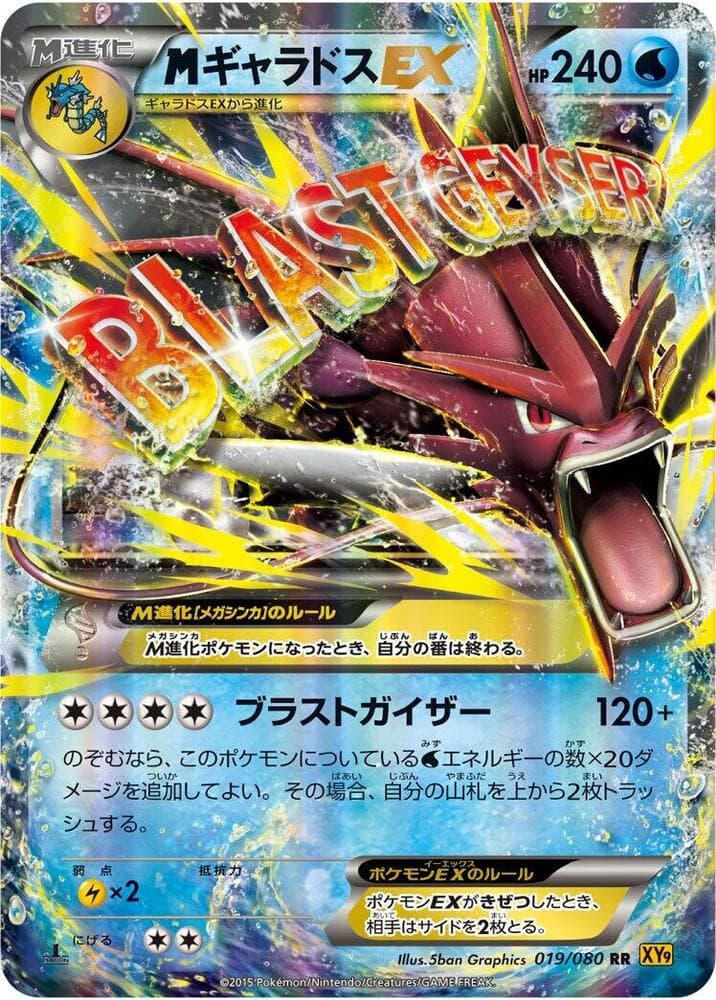 M Gyarados-EX 019 1st Edition holo