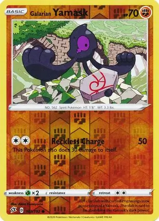 Galarian Yamask Reverse Holo 101