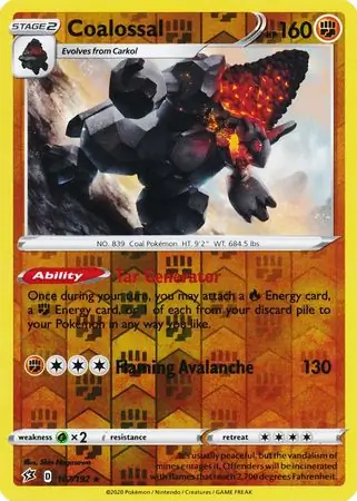 Coalossal Reverse Holo 107 Normal