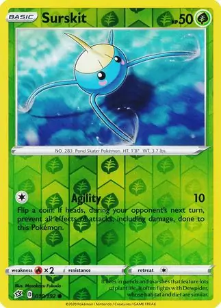 Surskit Reverse Holo 010 Normal