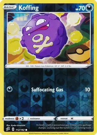 Koffing Reverse Holo 112 Normal