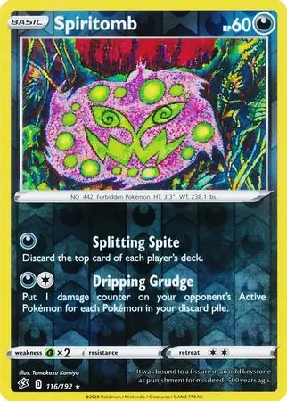 Spiritomb Reverse Holo 116 Normal