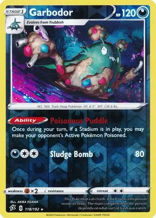 Garbodor Reverse Holo 118 Normal