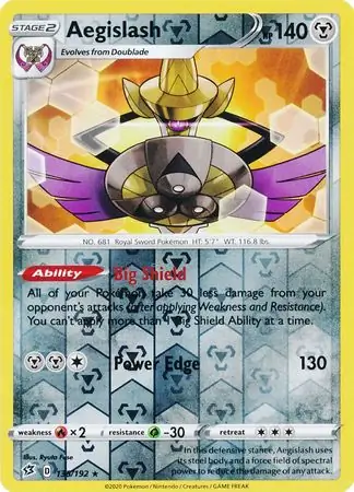 Aegislash Reverse Holo 135 Normal