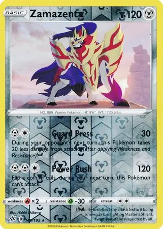 Zamazenta Reverse Holo 140 Normal