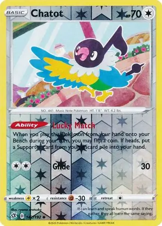 Chatot Reverse Holo 142