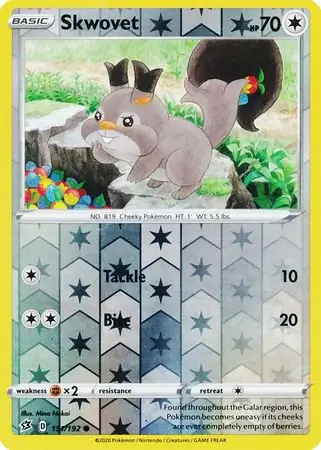 Skwovet Reverse Holo 151 Normal
