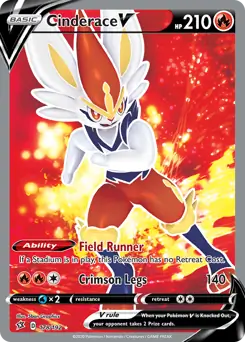 Full Art Cinderace V 178 Normal