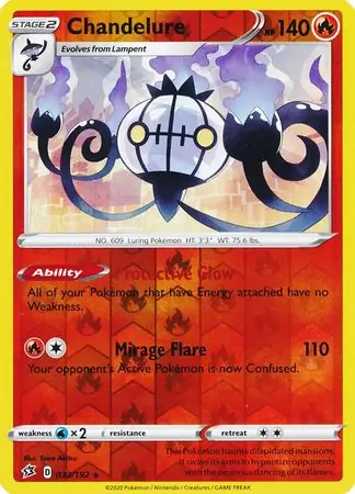 Chandelure Reverse Holo 033 Normal
