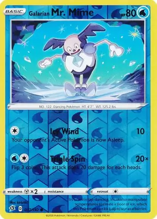 Galarian Mr. Mime Reverse Holo 037 Normal