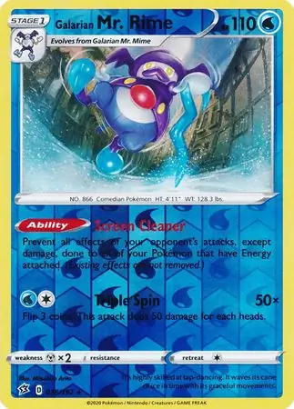Galarian Mr. Rime Reverse Holo 038 Normal