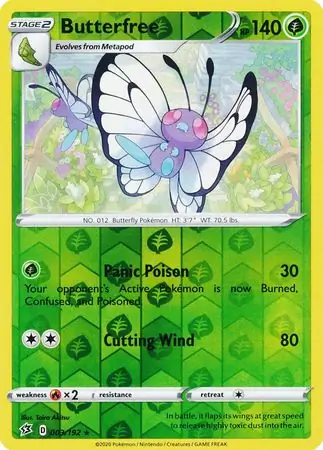 Butterfree Reverse Holo 003 Normal