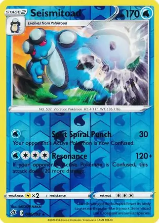 Seismitoad Reverse Holo 046 Normal