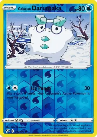 Galarian Darumaka Reverse Holo 047 Normal