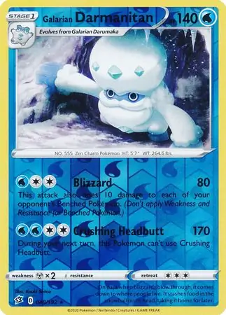 Galarian Darmanitan Reverse Holo 048 Normal