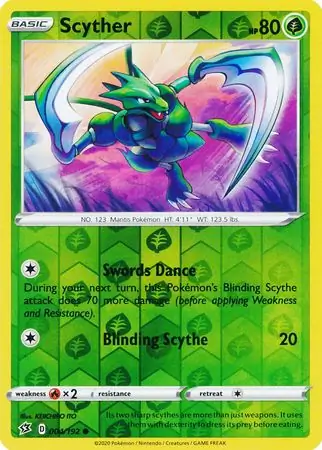 Scyther Reverse Holo 004 Normal
