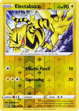 Electabuzz Reverse Holo 058 Normal