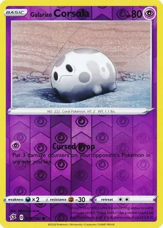 Galarian Corsola Reverse Holo 078