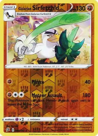 Galarian Sirfetch'd Reverse Holo 095 Normal