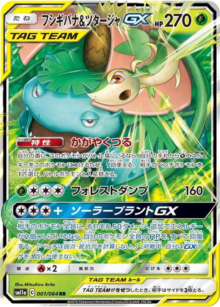 Venusaur & Snivy GX 001 Normal