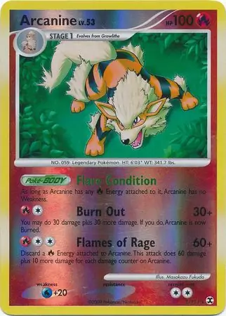 Arcanine Reverse Holo 1 Normal
