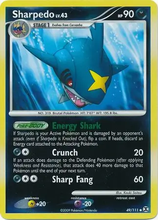Sharpedo Reverse Holo 49 Normal