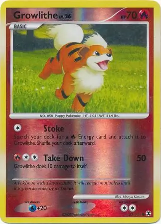 Growlithe Reverse Holo 63 Normal
