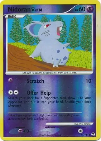 Nidoran F Reverse Holo 71