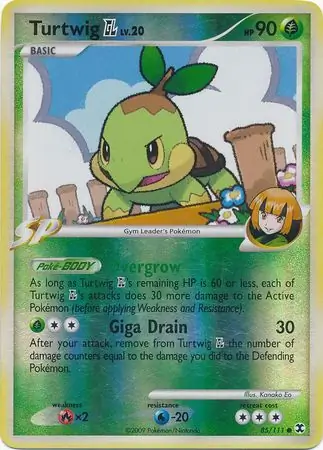 Turtwig GL Reverse Holo 85 Normal