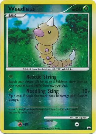 Weedle Reverse Holo 86 Normal