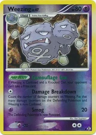 Weezing Reverse Holo 87 Normal