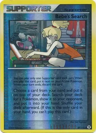 Bebe's Search Reverse Holo 89 Normal