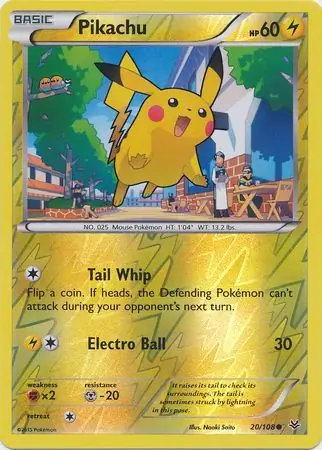 Pikachu Reverse Holo 20 Normal