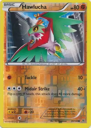 Hawlucha Reverse Holo 39 Normal
