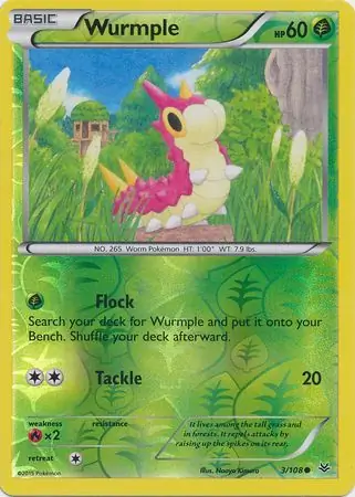 Wurmple Reverse Holo 3 Normal