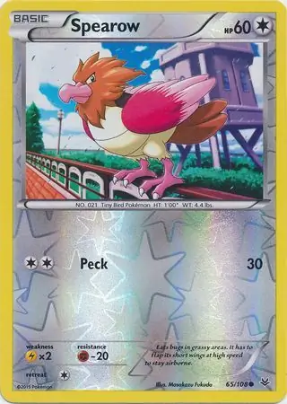 Spearow Reverse Holo 65 Normal
