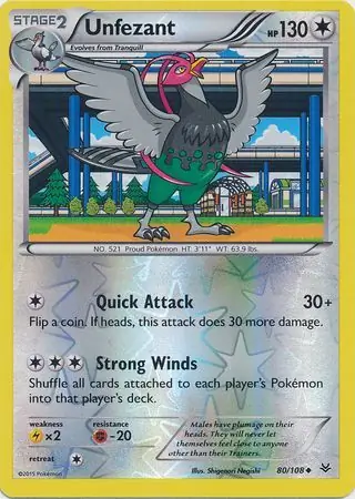 Unfezant Reverse Holo 80