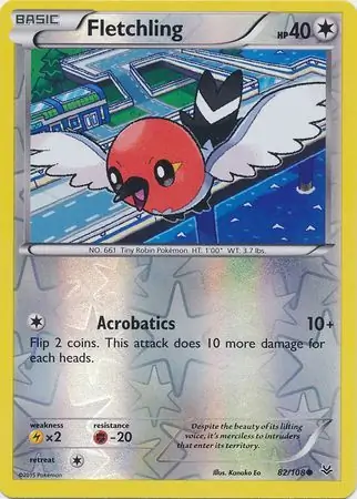 Fletchling Reverse Holo 82 Normal