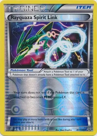 Rayquaza Spirit Link Reverse Holo 87 Normal