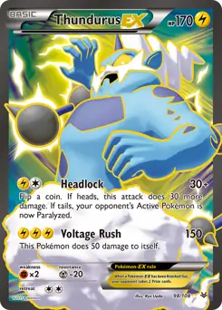 Full Art Thundurus EX 98