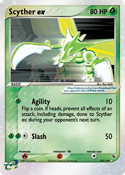 Scyther ex 102 Normal