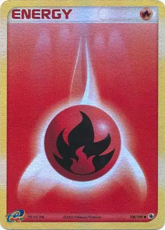 Fire Energy Reverse Holo 108 Normal